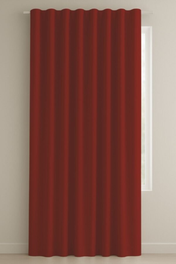 Bordo Renk Fon Perde