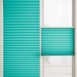 Turkuaz Renk Plise Perde